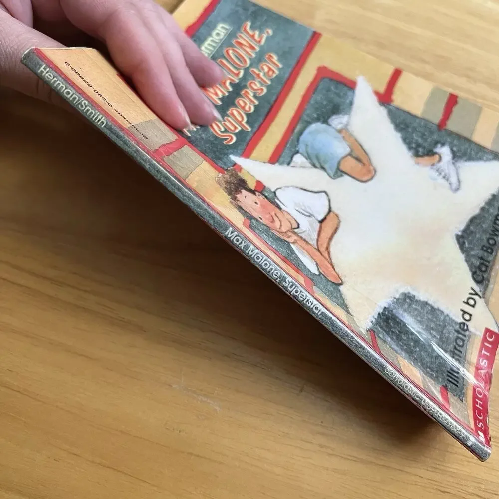 Max Malone Superstar Paperback Book by Charlotte Herman Vintage 1992 First Print